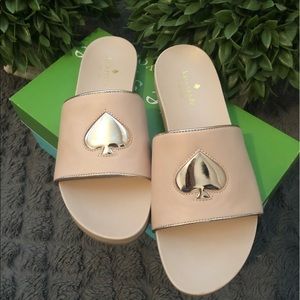 NWT and box Kate Spade slides sz8
